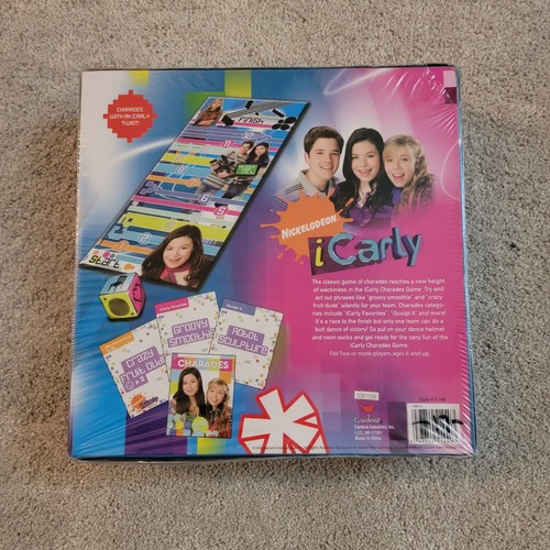 NEW - Nickelodeon iCarly - Charades Game - Cardinal Industries - 2008 - Picture 2 of 6