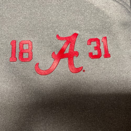 Russell Athletic Size M Alabama Crimson Tide Pullover 1/4 Zip Logo - Picture 2 of 11