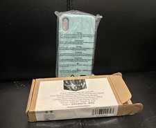 iPhone X Xs Silicone Liquid Gel Rubber Slim Fit Case Microfiber Mint Green