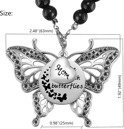 Jetzt fliegt sie mit Schmetterlingen Denkmal hängend Charm Schmetterling Gedenkgeschenke f - Bild 7 von 7