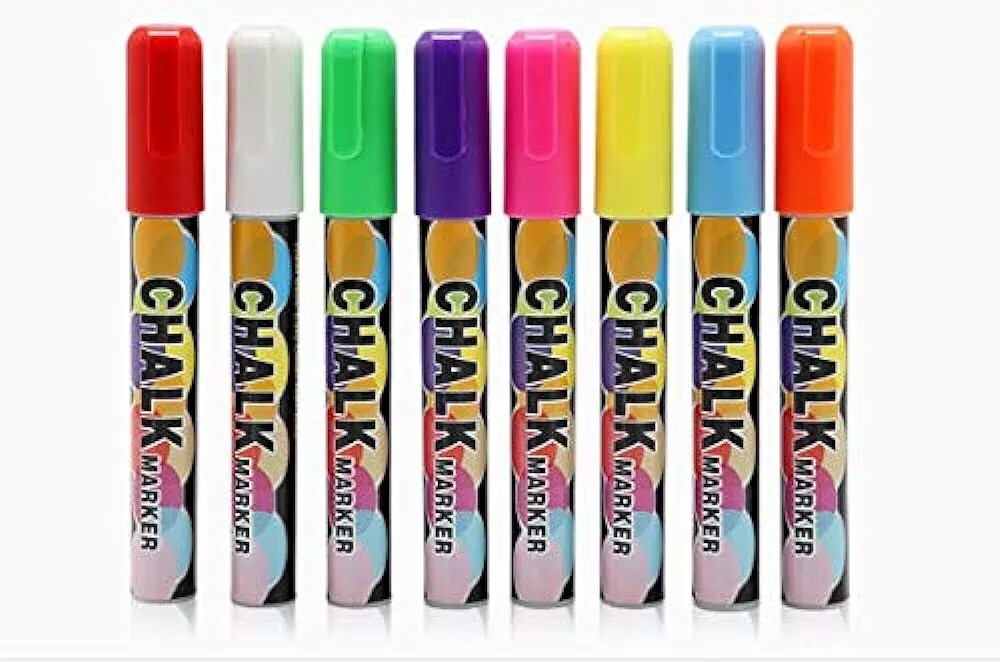 Liquid Chalk Pens 8 Color Chalk Marker Pens Non Toxic Water Based