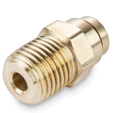 3/8" x 1/4" Parker Connector Adapter Fitting Brass PTC x Male NPT 68PTC-6-4 Part