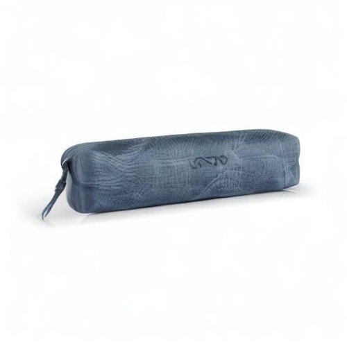 Genuine Leather Zipper Pen Pencil & Cosmetic Case - Picture 10 of 10