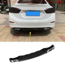 For Chevy Cruze 2016-2019 Black Rear Bumper Diffuser Lip Spoiler Refit Bodykit