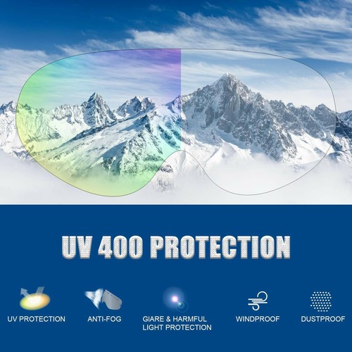 Winter Snow Sport Goggles Ski Snowboard Snowmobile UV Protection Glasses Eyewear - Picture 3 of 32