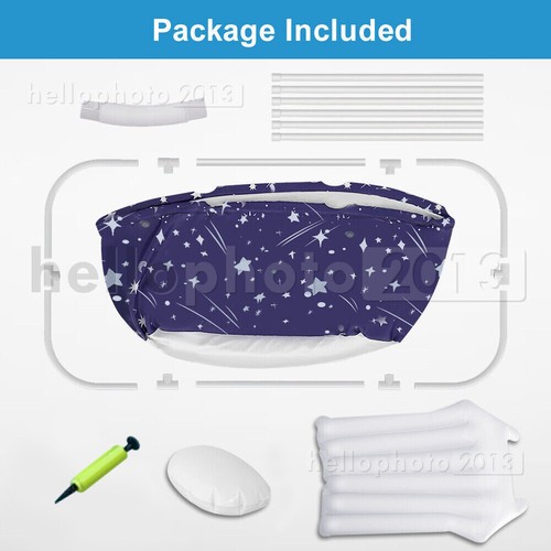 120x60CM Foldable Portable Bathtub Water Tub Folding PVC Adult Spa Bath Bucket - Picture 2 of 12