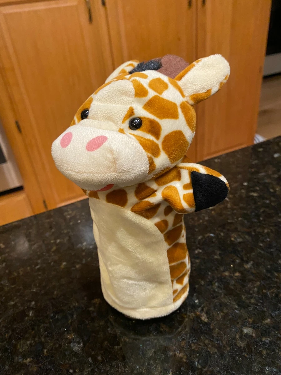 Melissa And Doug Giraffe Hand Puppet Plush Stuffed Zoo Animal eBay
