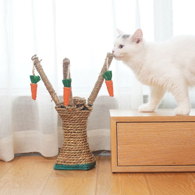 Cleaning Rattan Grass Funny Chew Bite Toys Pet Tree Rabbit Toy Cat Scratcher Cleaning Rattan Grass Funny Chew Bite Toys Pet Tree Rabbit Toy Cat Scratcher
