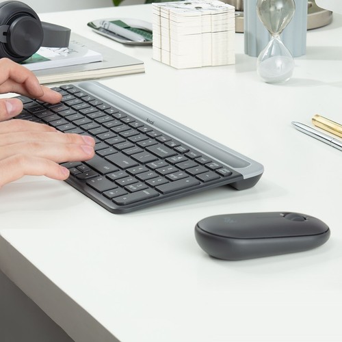 5099206086609 Logitech MK470 Tastatur Maus enthalten RF Wireless QWERTY US Inter - Bild 3 von 9