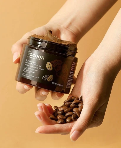 The Cocoon Daklak Coffee Body Polish with Pure Coffee Beans & Cocoa Butter