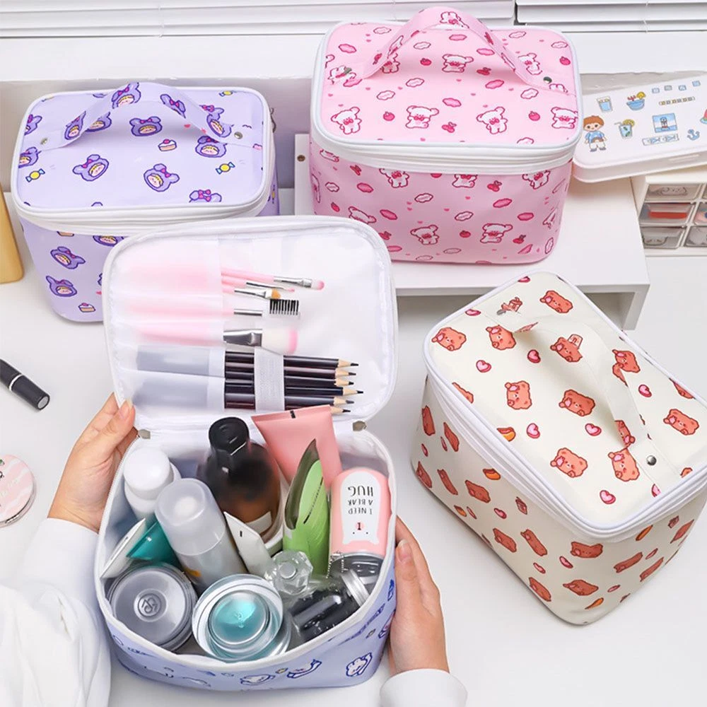 Kawaii Makeup Bags Cosmetic Cases Bear Cosmetic Bags Storage