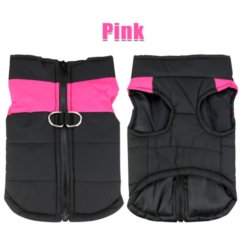 Large Dog Jacket Padded Waterproof Pet Clothes Warm Windbreaker Vest Coat Winter - Picture 9 of 9