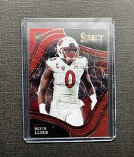 2022 Select Draft Picks Devin Lloyd Rookie RC Field Level Red Lazer Prizm #199🔥