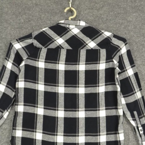 Woolrich Flannel Shirt Womens Small Gorpcore Plaid Long Sleeve Lightweight - Picture 9 of 10