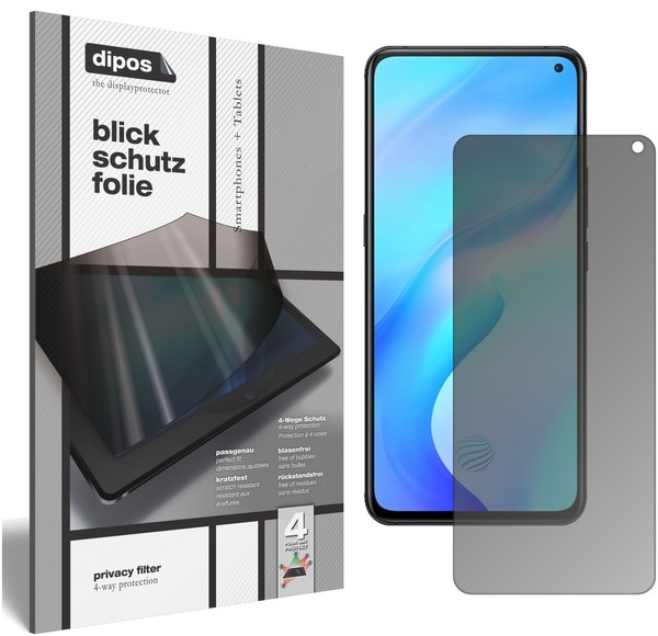 Vivo X30 5G Blickschutzfolie Matt Schutzfolie Folie Display Schutz Dipos-image