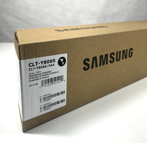 Samsung CLT-Y806S Yellow Toner Cartridge 30k Multipress X7600GX Sealed New - Picture 2 of 8