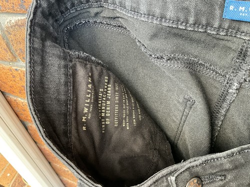 R. M. Williams Mens Charcoal Black Jeans ** Sz: 30”/76 cm - Picture 14 of 18