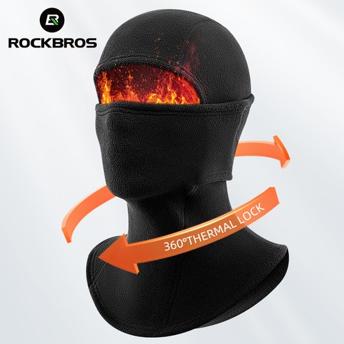 ROCKBROS Winter Keep Warm Bike Sturmhaube Schal Vlies Fahrradkappe Mütze Gesichtsmaske - Bild 5 von 14