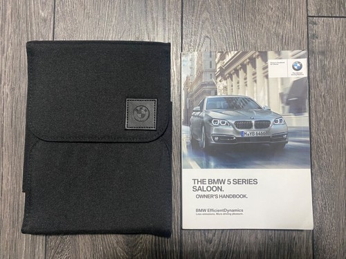 BMW 5 SERIES F10 SALOON OWNERS HANDBOOK USER MANUAL & WALLET SET 2014-2017 LCI M