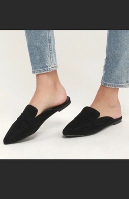 slip on pointed mules