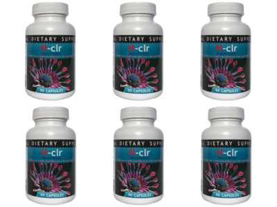 Genital Herpes & Cold Sore 1 Year Cleansing Program 6 Bottles 90 Caps/Btl