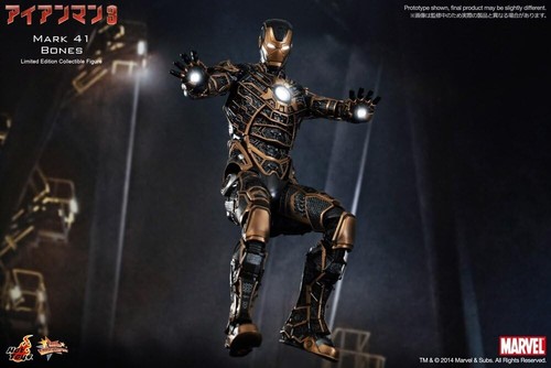 HOT TOYS Mms251 1/6 Iron Man 3 Mark 41 BONES Tony Stark Action Figure BRAND NEW - Picture 5 of 5