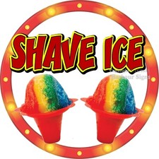 Shave Ice DECAL (Choose Size) Snack Concession Fair Food Truck Sticker c2