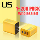 120W 4-Port Usb C Fast Wall Charger Block For All Cell Phone iPad Lot