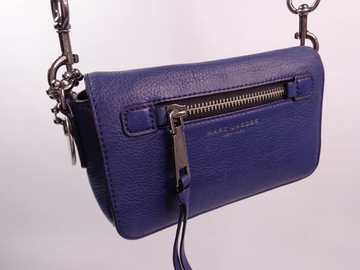 MARC JACOBS GOTHAM SMALL LEATHER CROSSBODY CLUTCH FLAP SHOULDER 