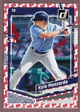 2023 Donruss Baseball Base One Hundred #147 Kyle Manzardo (Rays)/100