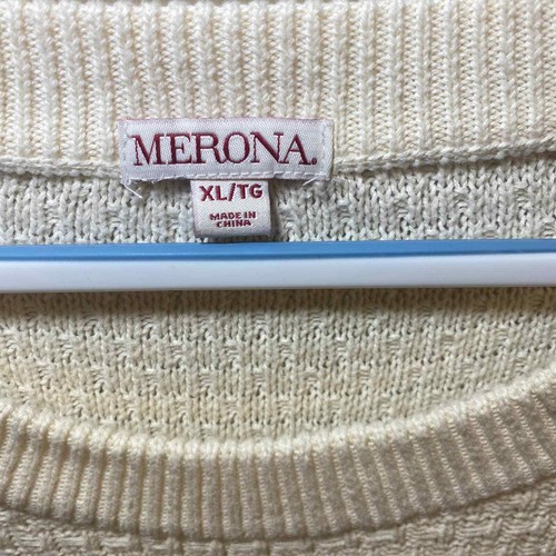 Merona cremefarbener Baumwollpullover Damen Größe XL - Bild 2 von 7