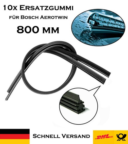 10x 800 mm Premium Qualität Scheibenwischergummi Ersatz Gummi für Bosch Aerotwin - Bild 1 von 4