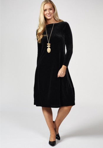 marla wynne velvet balloon dress