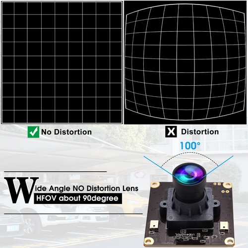 ELP 4K High Speed 3840x2160 MJPEG 30fps USB Camera Module w/ No Distortion Lens - Picture 2 of 11