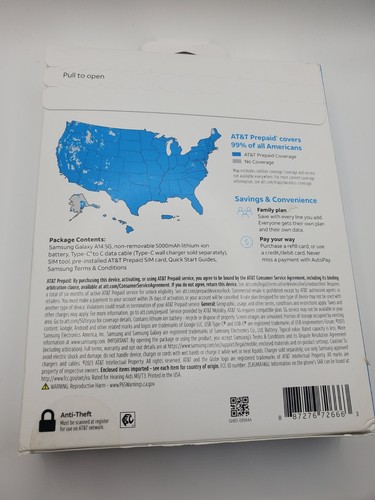 New/Sealed - AT&T Samsung Galaxy A14 PREPAID Smartphone 6.6" FHD Display 5G 64GB - Picture 2 of 2