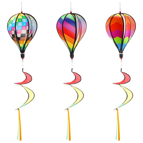 3 Stück Heißluftballon Windmühle Außenleuchte Garten