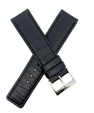 Gucci 20mm Black Alligator Leather Watch Band Strap