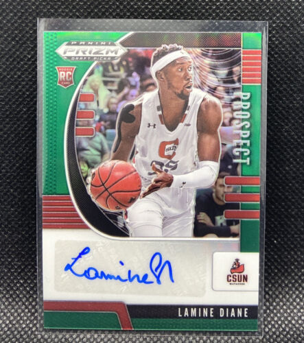 Lamine Diane #PA-LD RC Green Autograph 2020-21 Panini Prizm Draft Picks