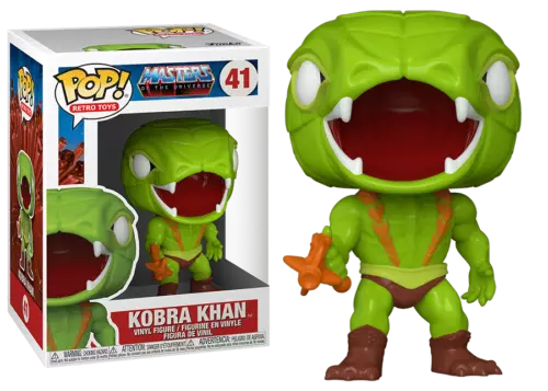NEW FUNKO POP 41 RETRO TOYS KOBRA KHAN VINYL FIGURE MASTERS OF THE UNIVERSE MOTU