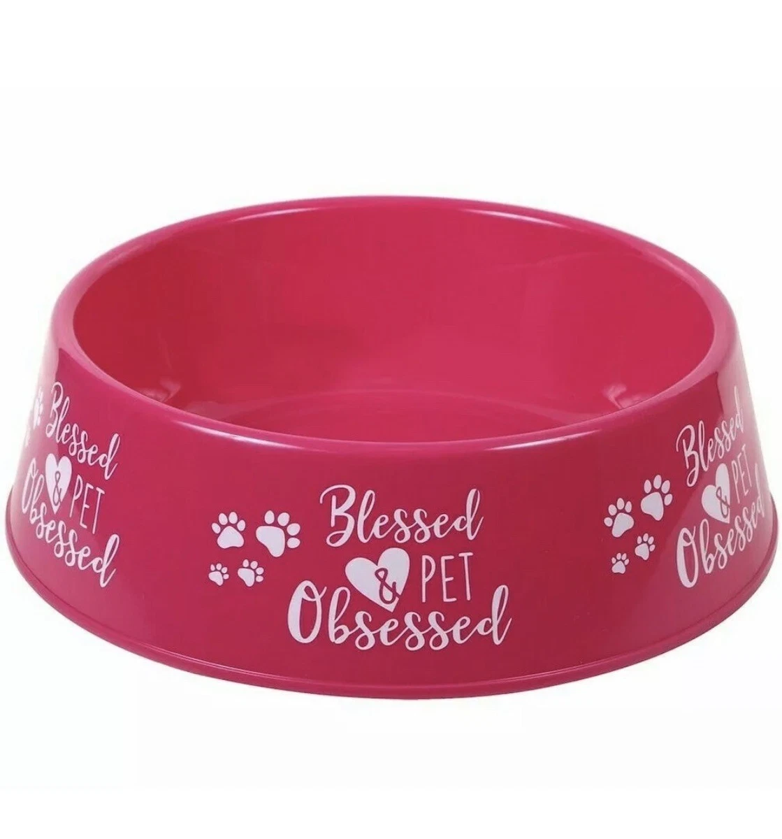 Large pink dog clearance bowls