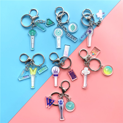 KPOP SHINee DAY6 VICTON Acrylic Lightstick Key Chain (G)I-DLE WINNER EVERGLOW Mo