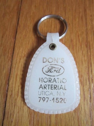 Utica NY Vtg Keychain Don's Ford Key Ring Collectible Stocking Stuffer FREE SHIP