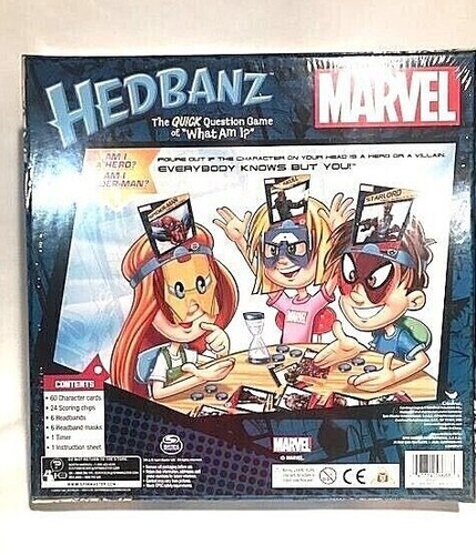 Marvel Headbanz Spiel komplett Hulk Spiderman Ironman Captain America - Neu in OVP - Bild 4 von 7