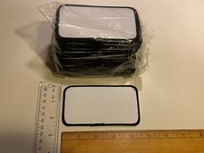 Lot of 50 Blank White Black Company sz PATCHES name Tag Uniform Shirt 4.5 x 2.5