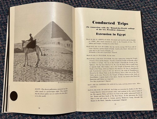c1930 Around the World cruise brochure S. S. President Johnson (ex-Manchuria) - Picture 5 of 10