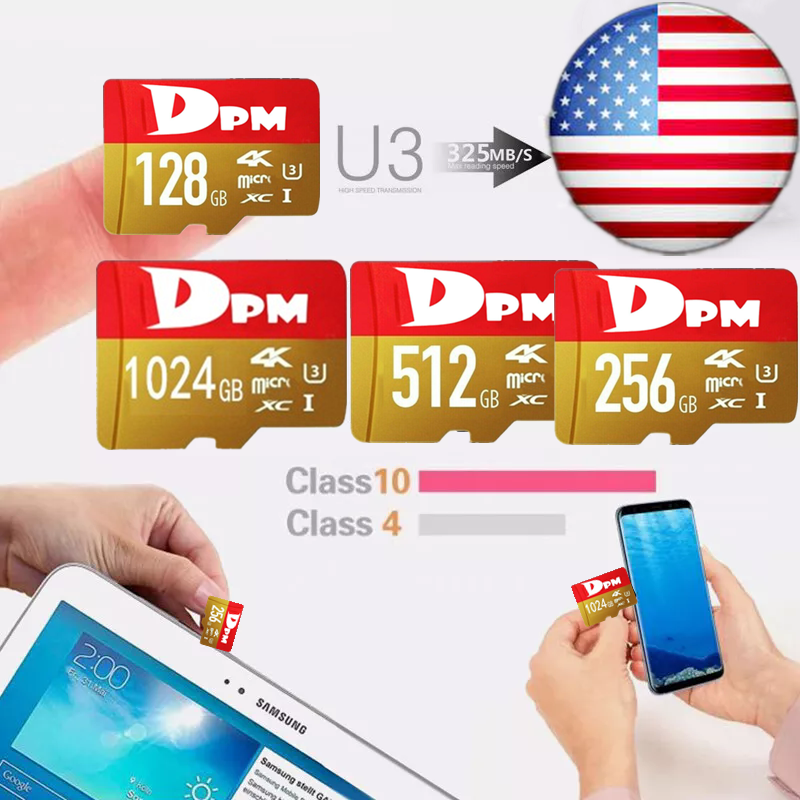 Micro SD 128GB 256GB 1024GB Memory Card Class 10 for Phone Camera Drone Lot USA-image