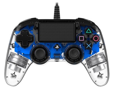 NACON Kabelgebundener Controller Blau Leuchtend PS4 Playstation 4 NACON