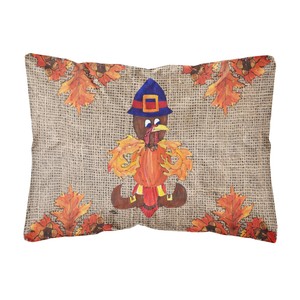 Multicolor 14Hx14W Caroline's Treasures 8743PW1414 Thanksgiving Turkey Pilgrim Fleur de lis Decorative Canvas Fabric Pillow Multicolor 14Hx14W Caroline's Treasures 8743PW1414 Thanksgiving Turkey Pilgrim Fleur de lis Decorative Canvas Fabric Pillow