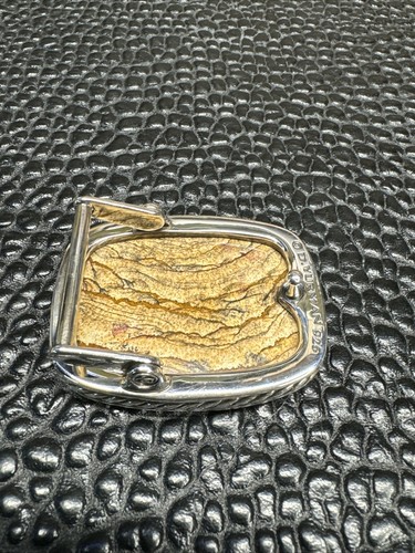 David Yurman Exotic Stone Jasper Belt Buckle Rare Retired Piece - Picture 6 of 24
