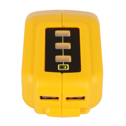 12V-18V USB Charger Power Source li-Ion Battery Adapter for DEWALT DCB090 w/LED - Picture 8 of 11